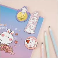   Закладка-магнит для книг MESHU Bubble bunny  3 шт. (Арт. - MS_46743) Цв. ассорти