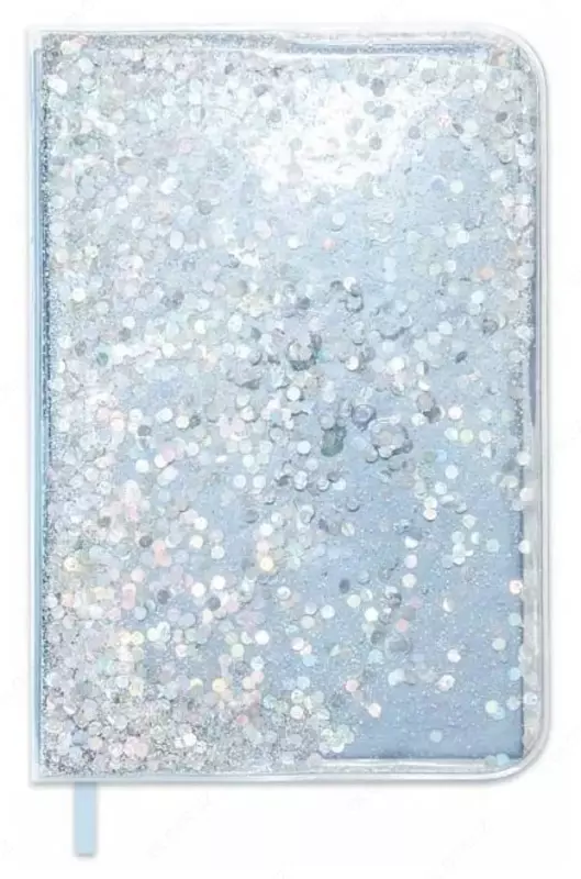 Записная книжка Феникс+ Голубой металлик  А5  148 л  пайетки (Арт. - 48957)