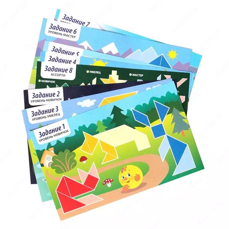   Игра-головоломка Десятое королевство магнитный танграм (Арт. - 4053) Цв. ассорти