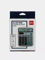   Настольный вычислительный калькулятор Deli  12 разр. (Арт. - 1837) Серебристый