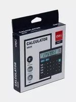  Настольный вычислительный калькулятор Deli  12 разр. (Арт. - 39231) Черный Только в розницу