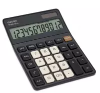 Настольный вычислительный калькулятор Deli ТЕ309  12 разр. (Арт. - 309-TE-gr) Темно/серый