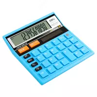  Настольный вычислительный калькулятор Deli CHECK  12 разр. (Арт. - 39231F-bl) Ярко/голубой - 