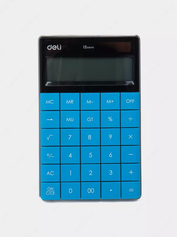 Настольный вычислительный калькулятор Deli Touch 1589  12 разр. (Арт. - 1589-bl) Голубой