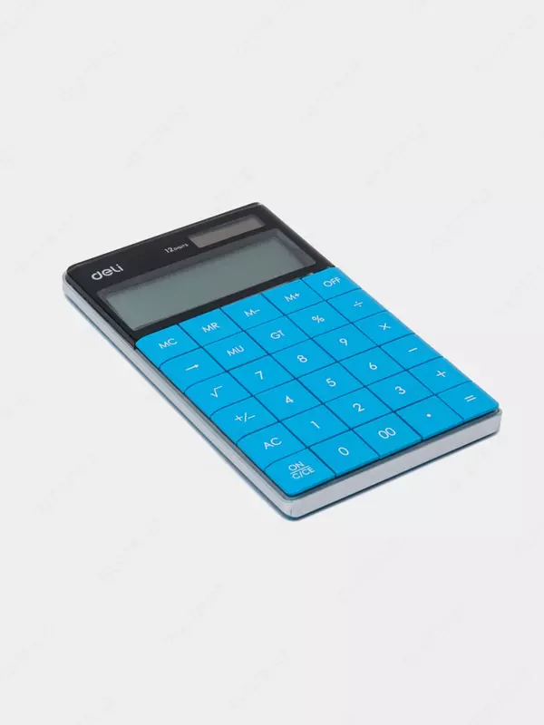  Настольный вычислительный калькулятор Deli Touch 1589  12 разр. (Арт. - 1589-bl) Голубой - 