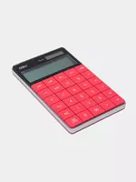  Настольный вычислительный калькулятор Deli Touch 1589  12 разр. (Арт. - 1589-rd) Красный - 