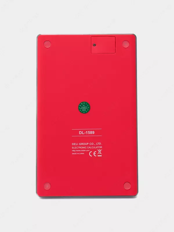   Настольный вычислительный калькулятор Deli Touch 1589  12 разр. (Арт. - 1589-rd) Красный