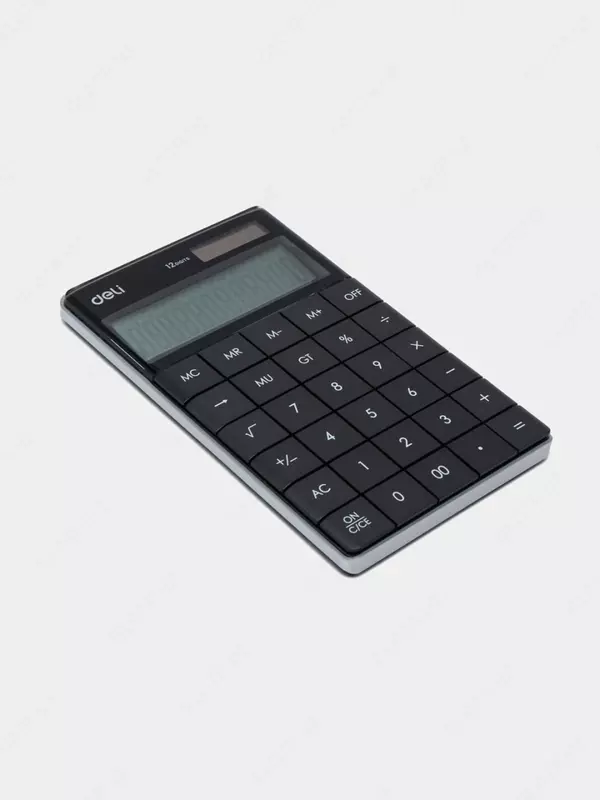  Настольный вычислительный калькулятор Deli Touch 1589Р  12 разр. (Арт. - 1589-P) Черный - 