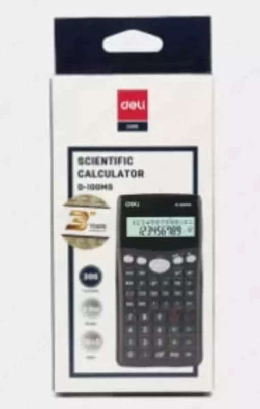  Инженерный Калькулятор Deli 12-разр.  2 строки  300 функц. (Арт. - 100-ED-MS) Темно/Серый OOO Smart Choice Kans