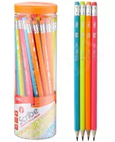 Чернографитный карандаш с ластиком Deli Scribe  2В  дерево  туба (Арт. - 51006-EU) Ассортимент