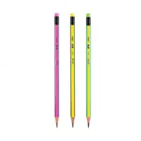  Чернографитный карандаш с ластиком Deli POP! Т50  2В  дерево  туба (Арт. - 52606-EU) Ассортимент - 