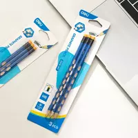  Чернографитный карандаш с ластиком Deli U-TOUCH EC016МТ  НВ  дерево  3 шт. (Арт. - 016-MT-EC) - 