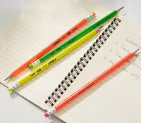   Чернографитный карандаш с ластиком Deli Neon 51600-MT  НВ  дерево  блистер  4 шт. (Арт. - 51600-MT-EU) Ассортимент