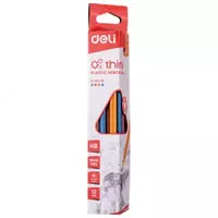   Чернографитный карандаш с ластиком Deli Think 50000  НВ  пластик (Арт. - 50000-EU) Ассортимент