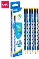 Чернографитный карандаш с ластиком Deli U-TOUCH EC016  НВ  дерево (Арт. - 016-EC-HB)