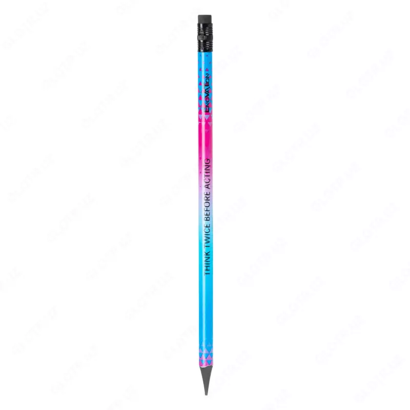  Чернографитный карандаш с ластиком Deli Еnovation  НВ  пластик (Арт. - 020-HB-C-12) - 