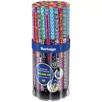  Чернографитный карандаш без ластика Berlingo Arcade XS  НВ  черное дерево (Арт. - BP01105) Ассортимент - 