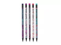  Чернографитный карандаш с ластиком Berlingo Exotic  НВ  черное дерево (Арт. - BP01317) Ассортимент - 