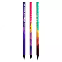 Чернографитный карандаш без ластика Berlingo Scenic  НВ  черное дерево (Арт. - BP00S16) Ассортимент