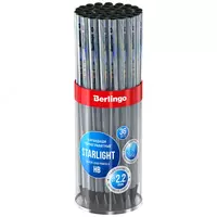  Ochirgichsiz qora grafit qalam Berlingo Starlight  HB  qora daraxt  lazer plyonkasi (Art. - BP01170-175) - 