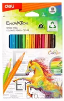 Набор цветных карандашей Deli Enovation С-113  18 цв.  картонная уп. (Арт. - 113-18-EC)
