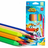 Rangli qalamlar toplami Deli Super Wings EC126  12 rangli  plastmassa (Art. - 126-12-C)