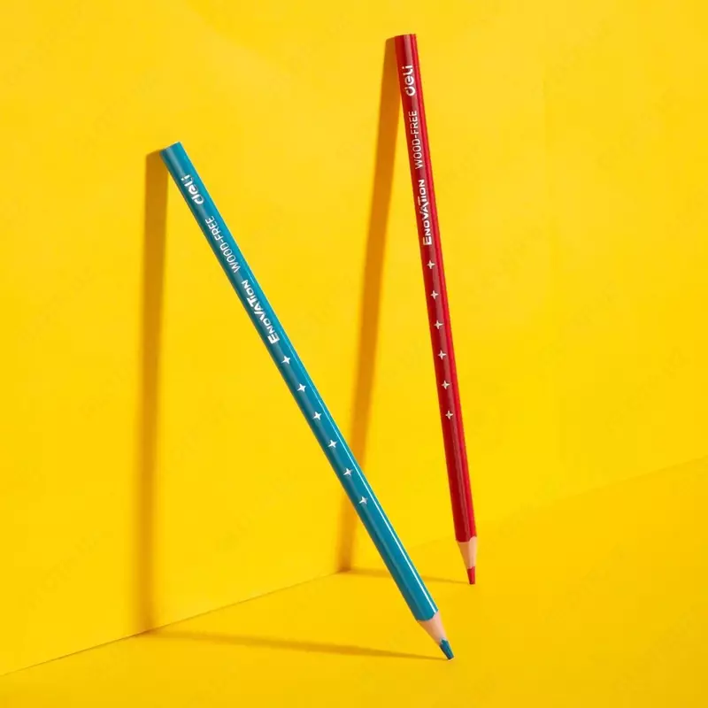   Набор цветных карандашей Deli Enovation С-122  24 цв.  пенал-туба (Арт. - 122-24-EC)