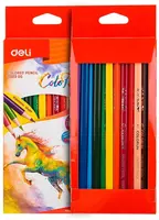 Набор цветных карандашей Deli ColoRun NEW  12 цв.  тополь  картонная уп. (Арт. - 00300-EC)