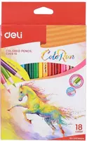 Набор цветных карандашей Deli ColoRun NEW  18 цв.  тополь  картонная уп. (Арт. - 00310-EC)