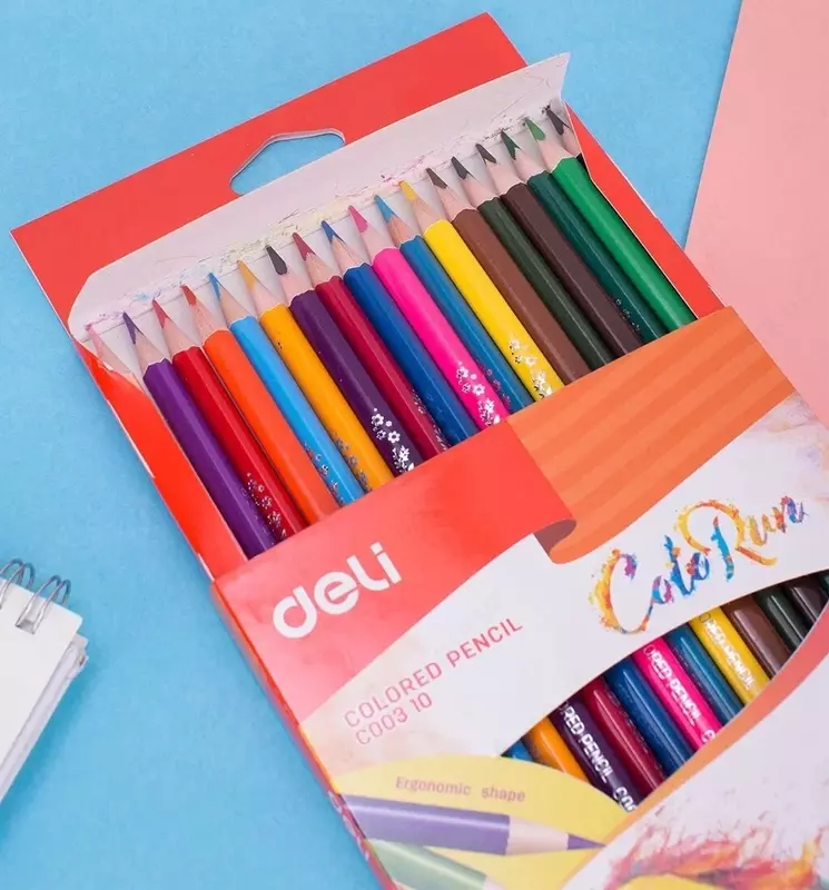   Набор цветных карандашей Deli ColoRun NEW  18 цв.  тополь  картонная уп. (Арт. - 00310-EC)