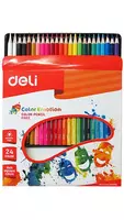  Набор цветных карандашей Deli Color Emotion (Маска)  24 цв  дерево  картонная уп. (Арт. - 00220EC) - 