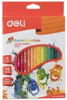 Набор цветных карандашей Deli Color Emotion (Маска)  36 цв  дерево  картонная уп. (Арт. - 00230EC)