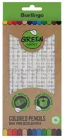 Набор цветных карандашей Berlingo SuperSoft. Green Series  12 цв.  бумага  картонная уп. (Арт. - SSG0712)