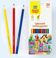 Набор цветных карандашей Мульти-Пульти Невероятные приключения  24 цв  дерево  картонная уп. (Арт. - CP_41050)