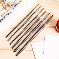  Набор художественных круглых кистей Deli нейлон  6 шт  жесткие (Арт. - 281-6-EC) - 