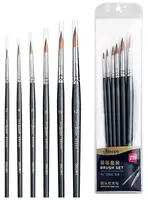 Badiiy dumaloq chotkalar toplami Deli Nuevo  neylon  6 dona  ortacha qattiqlik (Art. - 73892)