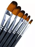 Yassi badiiy chotkalar toplami Deli neylon  6 dona  qattiq (Art. - 282-4-EC)