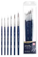 Набор художественных круглых кистей Deli Nuevo  6 шт  средней жесткости (Арт. - 73893)