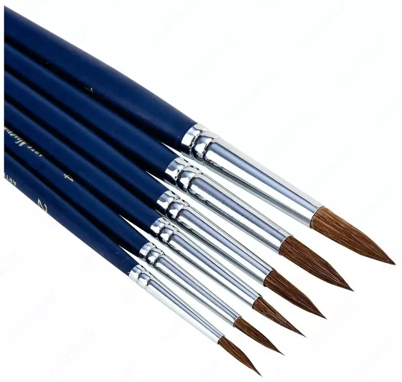  Набор художественных круглых кистей Deli Nuevo  6 шт  средней жесткости (Арт. - 73893) - 
