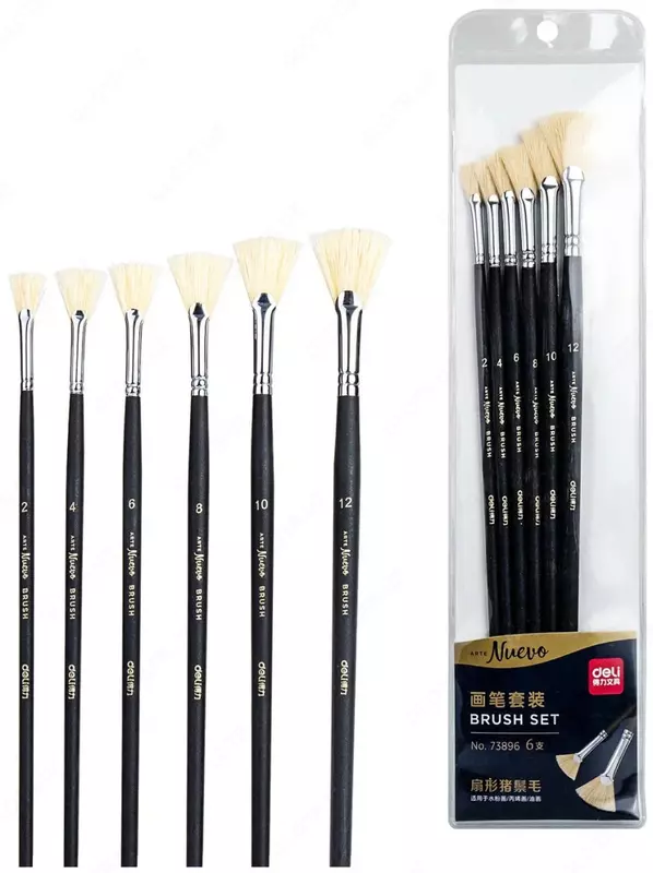 Deli Nuevo badiiy fan chotkalari toplami 6 dona  ortacha qattiqlik (Art. - 73896)