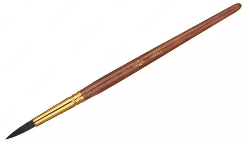 Badiiy dumaloq chotka No 7 Gamma Sincap  yumshoq tuklar 20 mm  yogoch dastasi (Art. - 280618.01.07)