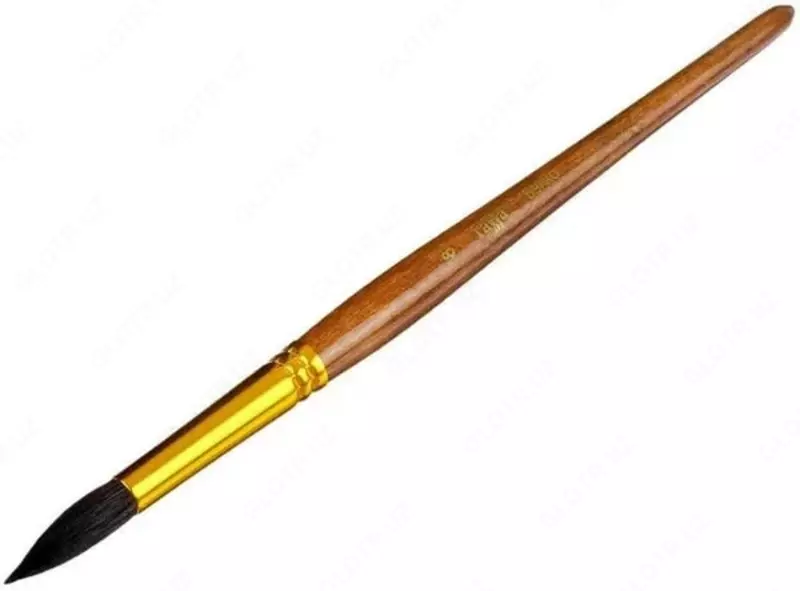 Badiiy dumaloq chotka No 8 Gamma Sincap  yumshoq tuklar 10 mm  yogoch dastasi (Art. - 280618.01.08)