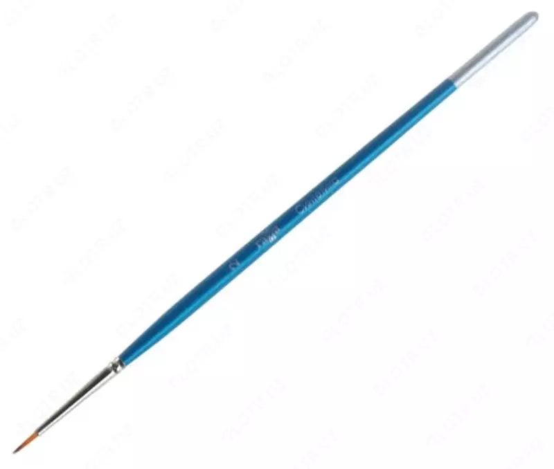 Художественная круглая кисть № 2 Гамма Синтетика  ср.жестк. ворс  ручка дерево (Арт. - 280618.07.02)