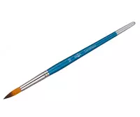 Художественная круглая кисть № 10 Гамма Синтетика  ср.жестк. ворс  ручка дерево (Арт. - 280618.07.010)