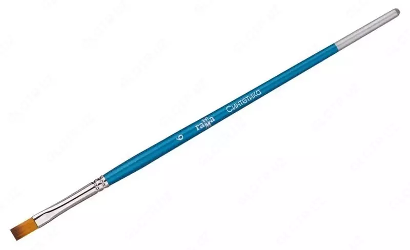 Badiiy tekis chotka No 6 Gamma Sintetika  ortacha qattiq. qoziq  yogoch dastasi (m. - 280618.08.06)