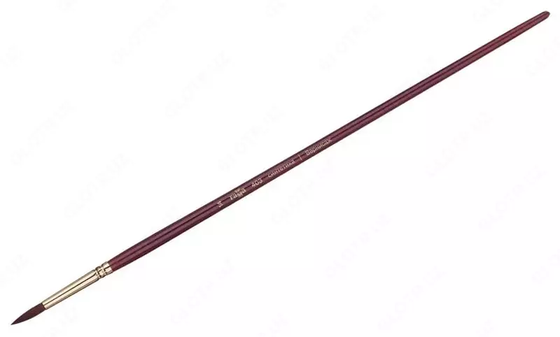 Badiiy dumaloq sintetik chotka No 14 Gamma Vernisaj  chorshanba. qiyin qoziq  yogoch tutqich (m. - 403014)