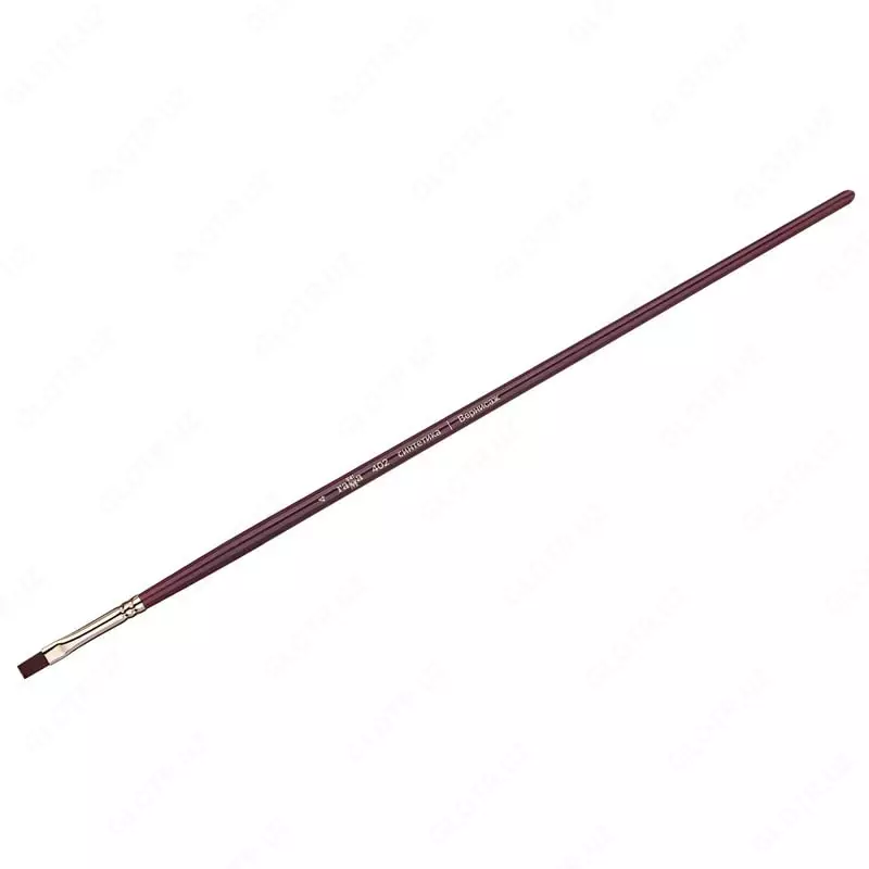 Badiiy tekis sintetik chotka No 4 Gamma Vernisaj  chorshanba. qiyin qoziq  yogoch tutqich (m. - 402004)