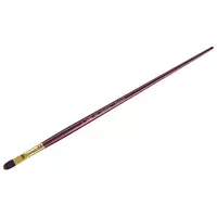 Badiiy tekis oval sintetik chotka No 0 Gamma Vernisaj  Chorshanba. qiyin qoziq  yogoch dastasi (modda - 401000)