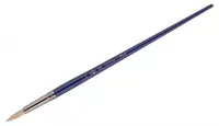 Художественная круглая кисть синтетика № 12 Гамма Манеж  ср. жестк. ворс  ручка дерево (Арт. - 502012)