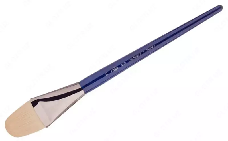 Badiiy tekis-oval sintetik chotka No 20 Gamma Manezh  chor. qiyin qoziq  yogoch dastasi (m. - 503020)